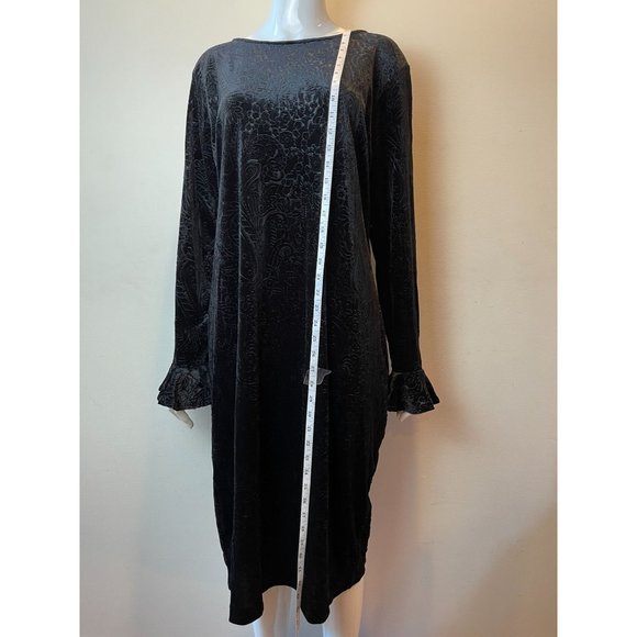 New York Company Womens Paisley Jacquard Print Dress CN140054 Black Size XXL - Picture 3 of 9